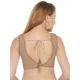 thumbnail image 3 of eloria Women's Blouse Tie Up And Backless Top Color: Beige | Size: 40, 3 of 6
