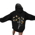 thumbnail image 2 of Kctaxy Womens Hoodies Pullover Long Sleeve Crewneck Hodded Sweatshirts Graphic Print Causal Loose Warm Sweater Jacket Fall Winter Fashion 2025 with Pockets Summer Savings, 2 of 6