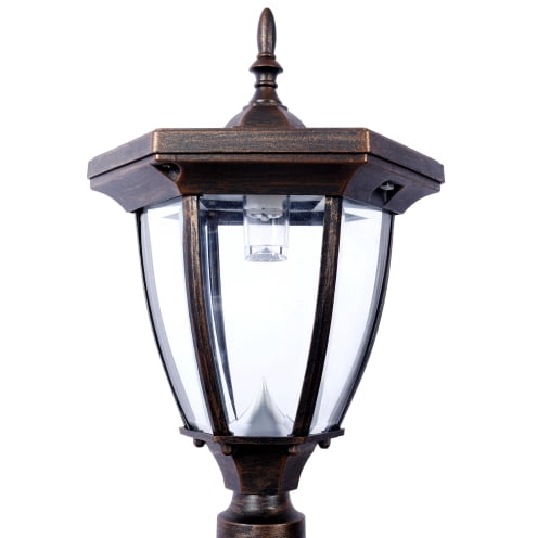 Heavy Duty Cast Aluminum Mailbox & Post Combo, Modern Decorative Design, Large Outdoor Mailbox
