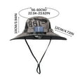 thumbnail image 6 of CXALSSY Wide Solar Fan Outdoor Fishing Hat Men Sun Hat With 2 Solar Fan Fishing Hats 3 Speed Adjustable Fan Hat, 6 of 7