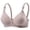 Gray, variant on Front Fastening Bra for Women Full Coverage Wireless Comfort Support Bra with Wide Straps for Daily Use