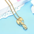 thumbnail image 2 of Angel Lady Stainless Steel Cremation Pendant Necklace Ashes Keepsake Holder Memorial Urn Jewelry for Human Ashes, 2 of 5