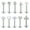 Sliver, variant on 10Pcs 16G Lip Rings Stainless Surgical Steel Labret Jewelry Monroe Lip Rings