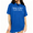 Blue, variant on Apricot Women's Dark Retro Lady Gothic Sarcasm Hang In There Quote Text Graphic Short Sleeve T-Shirt Tops