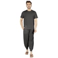 thumbnail image 1 of Inkmeso SolidPajama Set For Mens Short Sleeve Sleepwear Round NeckNightwearPj Set, 1 of 7