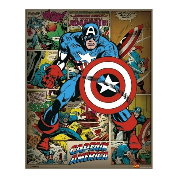 Captain America Affiche Rétro