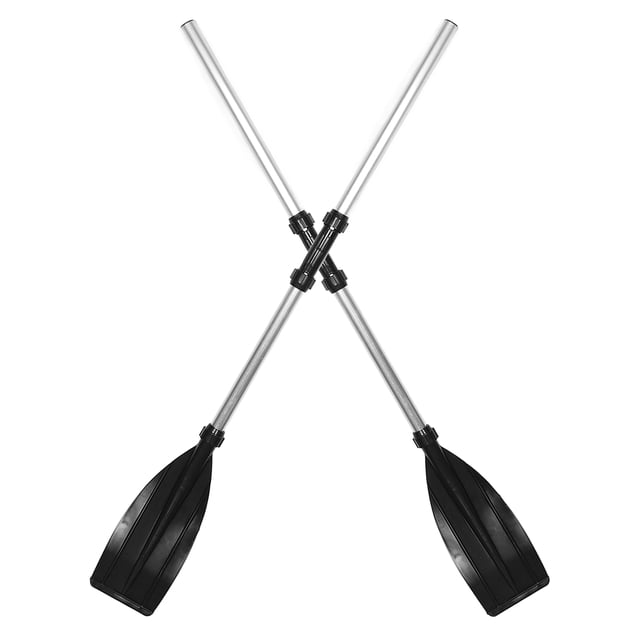 KONTONTY 1Set Portable Aluminum Alloy Boat Paddles for Kayak and Inflatable Boats with Sturdy Nonslip Handles