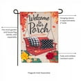 thumbnail image 5 of Evergreen Burlap Garden Flag - Fall Porch Welcome, 5 of 7