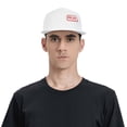 thumbnail image 4 of ZICANCN Pray Character Pattern Baseball Caps, Trucker Hats for Men And Women, Adjustable Breathable Flat Caps, White, 4 of 6