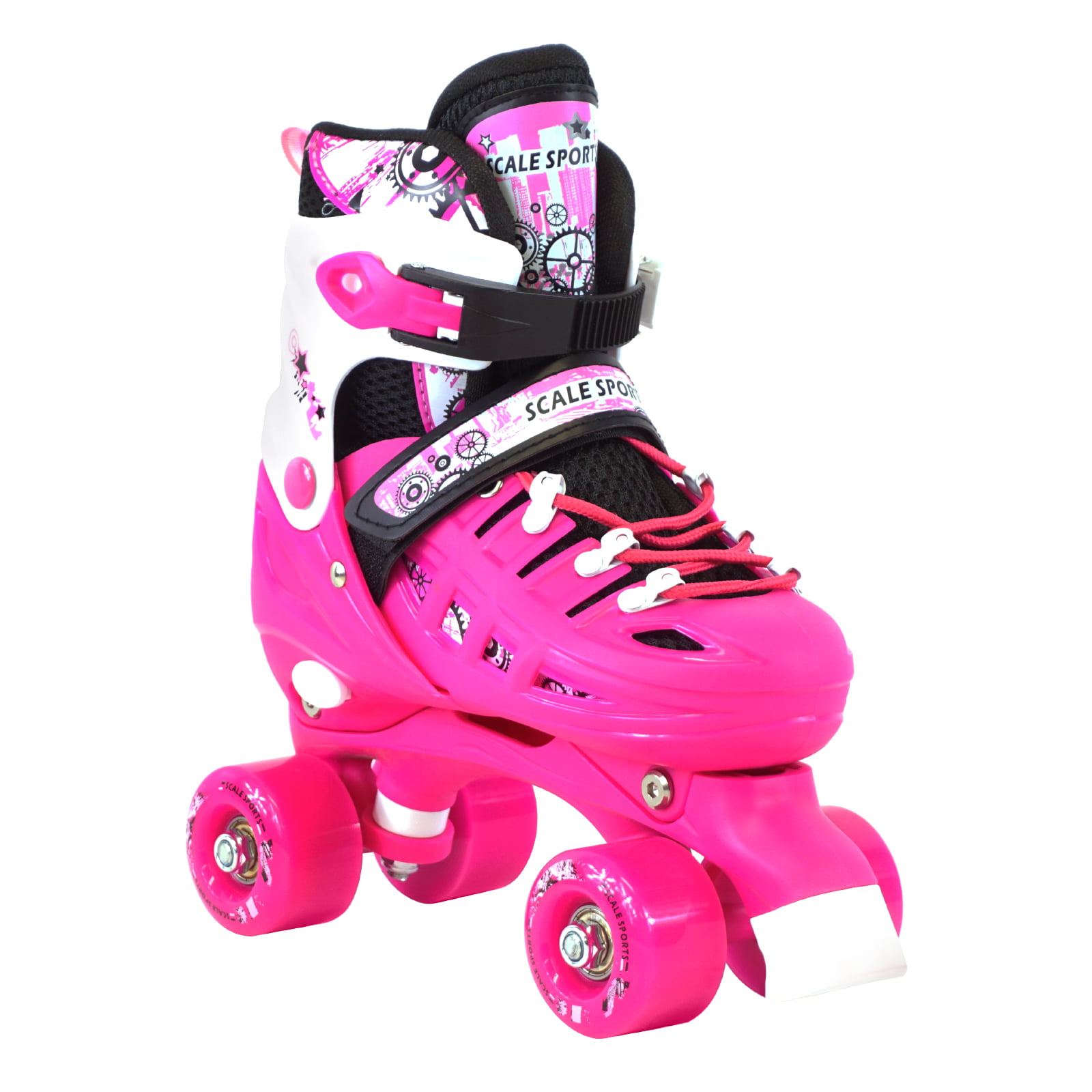 Junior 6-12 Yr Kid Protective Safety Pad & Helmet Set Inline Roller Skating Pink 