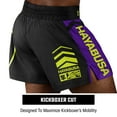 thumbnail image 2 of Hayabusa Men's Icon Kickboxing Shorts - Black/Yellow, Large, 2 of 5