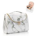 thumbnail image 2 of fastboy Large Capacity Cosmetic Storage Bag - Store All Makeup In One Place Choose Multiple Colors Marblingwhite silver 1Set, 2 of 6