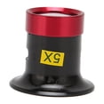 thumbnail image 3 of LYUMO Watch Loupe,Watchmakers Repair Eye Loupe,Watch Loupe 5x Magnifying Rounded Edges Red Black Aluminum Housing Watchmakers Repair Eye Loupe For Detail, 3 of 8