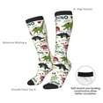 thumbnail image 4 of Fuzoiu Cute Dinosaurs Print Adult Stockings,Crew Socks,Unisex Fashion Socks, Casual Sports Socks,Comfortable Crew Socks for Everyday Wear and Sports, 4 of 6
