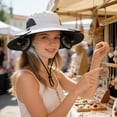 thumbnail image 5 of 3 Speed Solar Powered Fan Hat with 2 Fans, Wide Brim Sun Hat for Outdoor Fishing, Hiking Gardening, USB Solar Charging, Mother's Day Gift for Women Mom, Birthday Gift for Girlfriend, Gray, 5 of 7