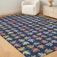 thumbnail image 6 of Addison Rugs Chantille Indoor/Outdoor Transitional Kids Navy Machine Washable Rectangle Rug, 10' x 14', 6 of 8