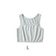 thumbnail image 4 of Jumpingount Chaleco envuelto para lesbianas, corsé, corpiño, transpirable, sin costuras, ropa interior moldeadora de pecho, Tops ajustables, informal para Camisetas sin mangas Gris L Jumpingount AP011863-03, 4 of 6