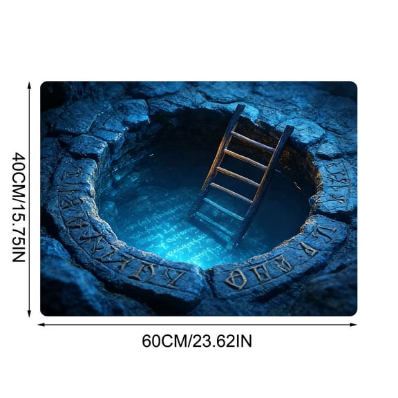 Qiweii 3D Optical Illusion Area Rug 15.75 X 23.62 Inch, Creative Floor Mat for Bedroom and Living Room