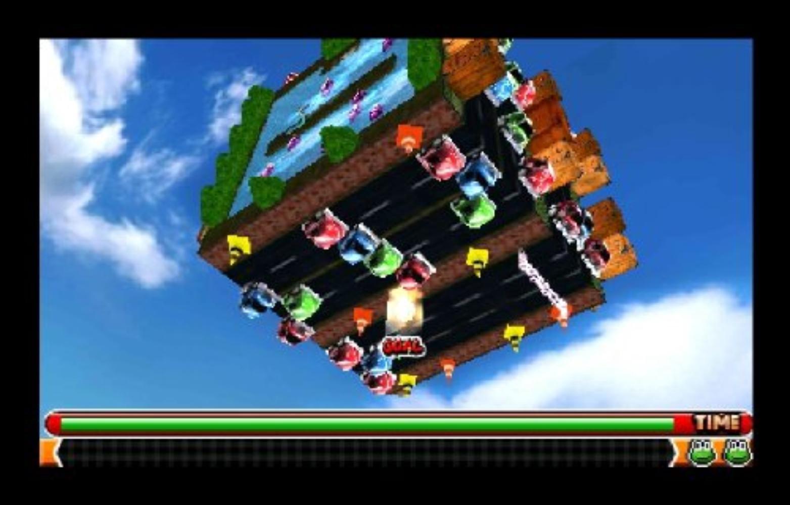 Frogger 3DS, Play anywhere in the world! Enjoy 4 player 