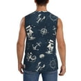 thumbnail image 4 of Daiia Vintage Marine Printed Men's Tank Tops,Casual Soft Sleeveless Gym Muscle Shirts Bodybuilding Tee-X-Large, 4 of 8
