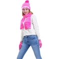 thumbnail image 4 of Ensemble d'Accessoires d'Hiver Bonnet Tricoté 3 Pcs pour Femmes, Gants et Foulard, 4 of 4