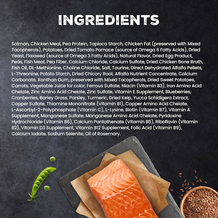 Blue Buffalo Wilderness Bone Broth Boosted Salmon Dry Cat Food, 5lb photo 3