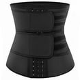 thumbnail image 3 of Bangcool Men Waist Trainer Adjustable 3-Row Hooks Waist Trimmer Belt Back Support Brace, 3 of 6