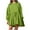 Green Dress for Women, variant on HAPIMO Women's Mini Babydolls Dress Sweatshirts Solid Color Trendy Girls Spring Long Sleeve Dressy Tunic Crew Neck Casual Splicing Ruffle Hem Pleated Army Green L