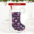 thumbnail image 4 of Daiia cartoon Skull rainbow space Print Christmas Stocking，18"Large Knitted Xmas Stocking for Kids, Family Stocking for Fireplace Christmas Holiday Party Decoration, 4 of 7
