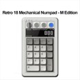 thumbnail image 2 of Retro 18 Teclado Numérico Mecánico para Android Bluetooth 2.4G USB-C Modo Calculadora con Soporte M Intercambiable en Caliente, 2 of 5