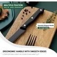 thumbnail image 5 of Black Flatware Set, AOKIWO 48-Piece 18/8 Stainless Steel Tableware Silverware with Steak Knives for Kitchen Restaurant, Mirror Polished ,Dishwasher, 5 of 7