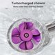 thumbnail image 3 of Yuarrent Cabezal de ducha, ducha de refuerzo de mano, rociador giratorio de alta presión de 360 ​​grados, ducha de hélice, interruptor de parada de Accesorios de baño Rosado Yuarrent HA028123-01, 3 of 6