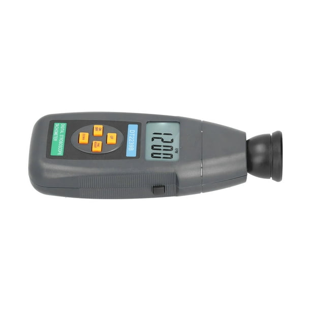 Stroboscope, Stroboscope Tachometer Anti Interference Handheld LCD Non  Contact 60-19999RPM High Accuracy with Backlight for Industrial Maintenance