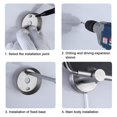 thumbnail image 3 of Soporte para papel higiénico de baño de acero inoxidable, 3 of 4