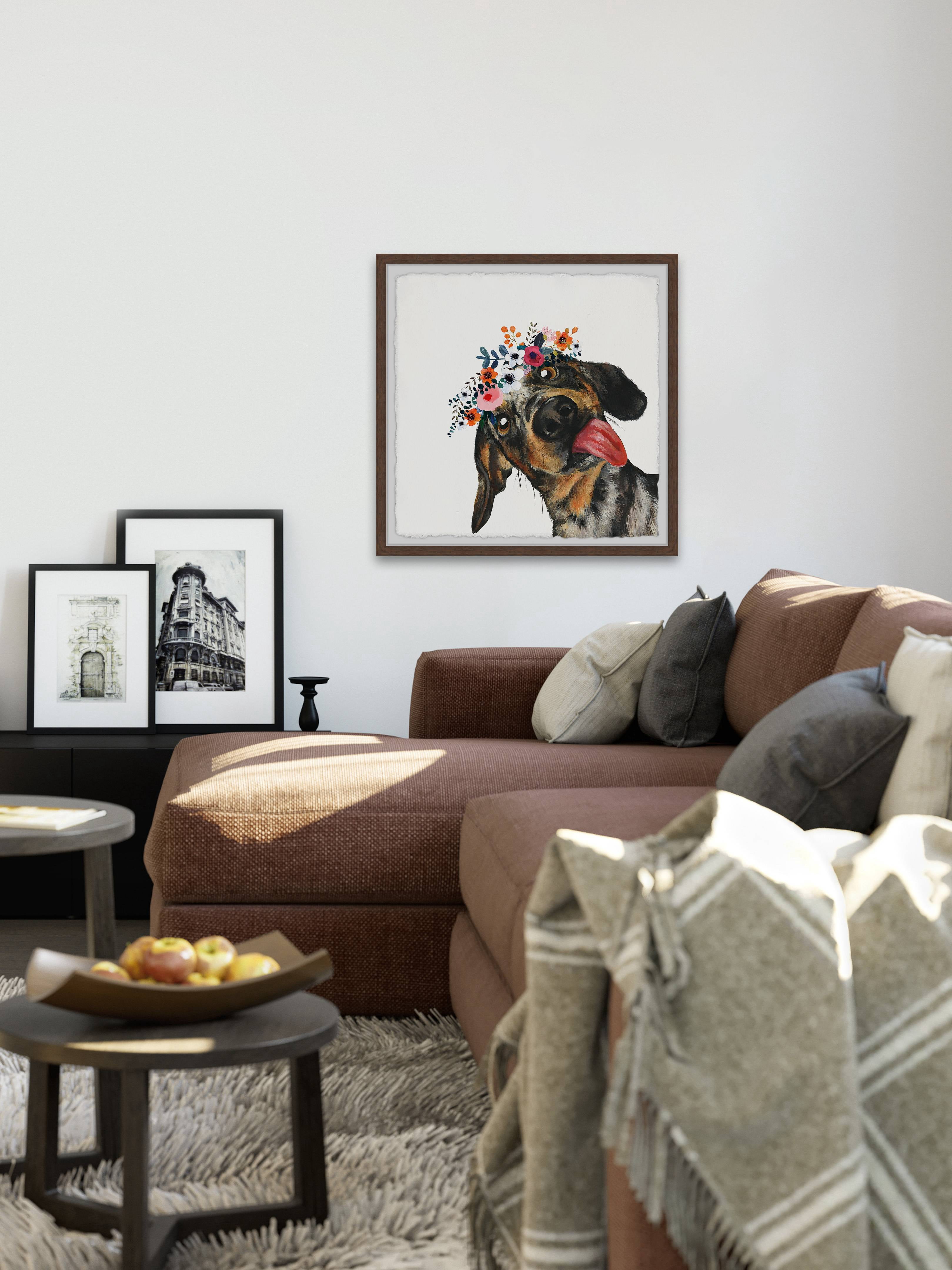 Parvez Taj Goofy Dog Framed Wall Art