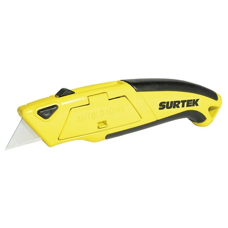 Surtek Grip Reinforced Retractable Utility Knife 6"