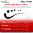 thumbnail image 4 of Master High Precision G444 Pro Set Dual-Action Gravity Feed Airbrush Set with 3 tips (0.2, 0.3 & 0.5 mm), 1/3 oz Funnel Cup, Air Control, 4 of 6