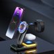 thumbnail image 1 of Cargador inalámbrico, inteligente, 15 W, carga rápida inalámbrica, reloj, auricular, luz nocturna, 4 en 1, compatible con Android e iOS., 1 of 8