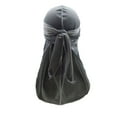 thumbnail image 1 of Sonducket Paquete de 6 diademas de terciopelo, gorro de pirata de color brillante, gorro de pelo de una sola capa Sombreros Gris, 1 of 5