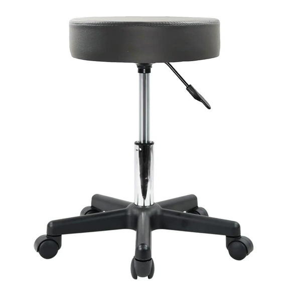 Taburete rodante KKTONER de piel sintética giratorio en altura ajustable