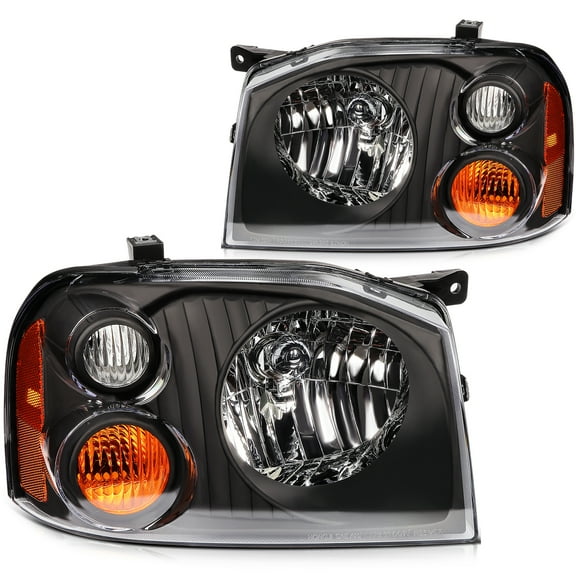 ECCPP Headlight Assembly Fit 2001-2004 for Nissan Frontier XE Pair Headlamps OE:NI2502131