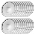 thumbnail image 4 of BRIGHTFUFU 20pcs Mason lata PAPA CUBIERTAS MASON JAR LIDES CAPS MASON PUEDE CUBIERTE DISCOS (PLATA), 4 of 8