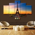 thumbnail image 4 of TISHIRON 5PCS Framed Canvas Wall Art Set,60"x40" Beautiful View of Eiffel Tower Canvas Art Decor, 4 of 7
