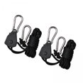 thumbnail image 1 of 2-3 del paquete 2 uds correas de para kayak canoa y popa resistente negro 2 piezas shamjiam abajo correas, 1 of 9