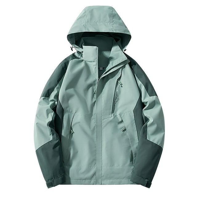 WRKEKC Women's Fashion Rain Jacket Waterproof Windproof Lightweight Spring Fall Coat Long Sleeve