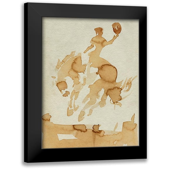 Parker, Jennifer Paxton 12x14 Black Modern Framed Museum Art Print Titled - Coffee Cowboy II