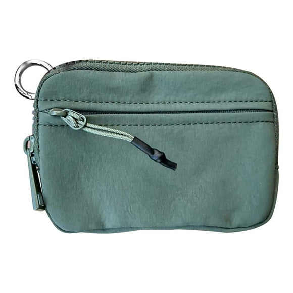 EARKITY Small Wallet, Coin Purse, Keychain Wristlet Wallet, Dual Pouch Wristlet Portable, Small Change Purse Keychain Card Holder