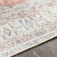 thumbnail image 5 of Hauteloom Lake Traditional Persian Living Room Bedroom Kitchen Dining Room Area Rug - Machine Washable - Vintage Distressed Boho Carpet - Faded - Blue, Orange, Cream, Brown - 5'3" x 7'3", 5 of 10