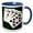 Blue/White, variant on 3drose, Poker Hands Royal Flush Clubs, 15oz Two-tone Blue Mug
