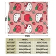 thumbnail image 3 of Hello Kitty Throw Blanket, Cozy Flannel Blankets For Boys Girls, Super Soft Warm Blanket For Couch Sofa Bed, 3 of 9